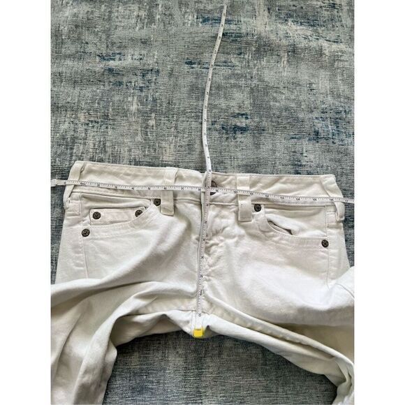 True Religion White Gwen Zippered Ankle Skinny Jeans Size W30 - Picture 7 of 8